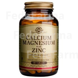 CALCIO MAGNESIO PLUS ZINC 250COMP SOLGAR