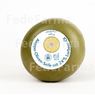 JABON EN PASTILLA ALEPO 24%+LAUREL 100GR. BIO SAVON DU MIDI
