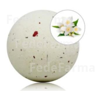 BOMBA DE BANO ESPUMOSA JAZMIN C/PETALOS 12X140GR. SYS