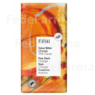 CHOCOLATE NEGRO 70% CON NARANJA 100GR. BIO VEGAN VIVANI
