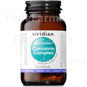 CURCUMINA COMPLEX ALTA POTENCIA 30CAP.VEG. VIRIDIAN