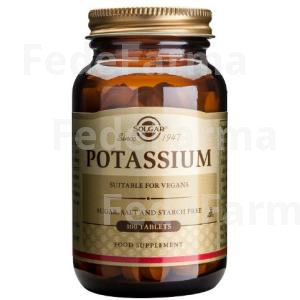 GLUCONATO DE POTASIO 99MG.100COMP SOLGAR