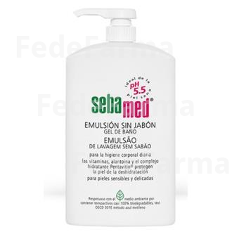 EMULSION SIN JABON GEL DE BANO 1L. SEBAMED