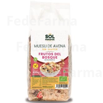 MUESLI DE AVENA Y FRUTOS DEL BOSQUE  425GR. BIO SG SOLNATURAL