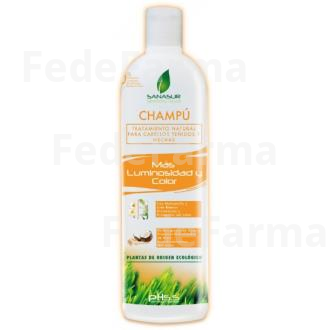 CHAMPU NATURAL LUMINOSIDAD Y COLOR 500ML. SANASUR