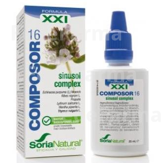 COMPOSOR 16 SINUSOL COMPLEX XXI 25ML. SORIA NATURAL