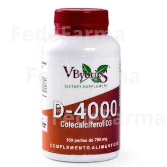 VITAMINA D3 4000UI 180PERLAS VBYOTICS