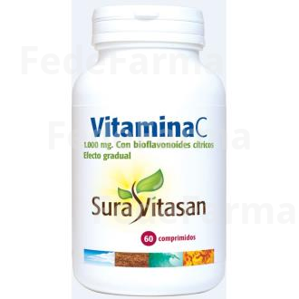 VITAMINA C 1000MG. EFECTO GRADUAL 60COMP. SURA VITASAN