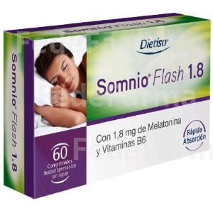 SOMNIO FLASH MELATONINA 1,8MG. VIT. B6 60COMP. DIETISA