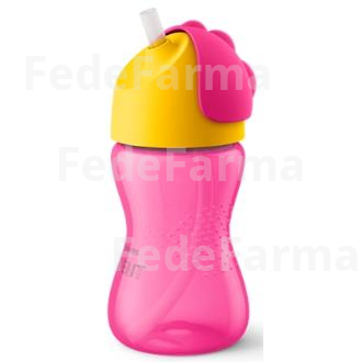 VASO CON PAJITA 300ML. ROSA SCF798/02 AVENT