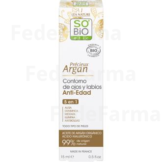 CONTORNO DE OJOS-LABIOS HIALURONICO-ARGAN 15ML BIO SO`BIO ETIC
