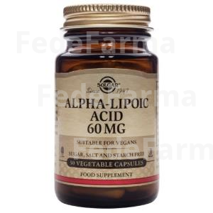 ACIDO ALFA LIPOICO 60MG. 30VEGICAPS SOLGAR