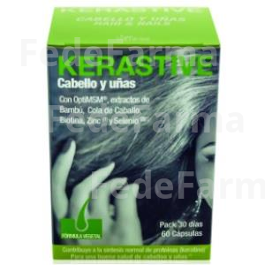 KERASTIVE CABELLO UÑAS FORMULA VEGETAL 60CAP. VAMINTER