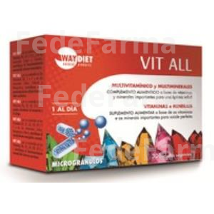 VIT ALL MULTIVIT Y MULTIMIN 30CAPS. MICROGRANULOS WAYDIET NATURAL PRODUCTS