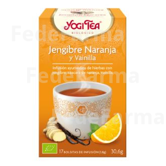 YOGI TEA JENGIBRE-NARANJA-VAINILLA 17INFUSIONES YOGI TEA