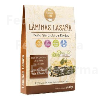 LAMINAS PARA LASAÑA DE KONJAC 200GR. THE KONJAC SHOP