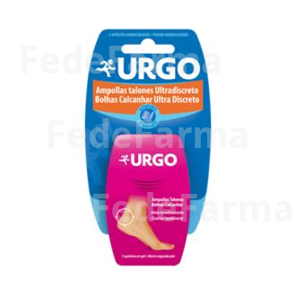 URGO AMPOLLAS TALONES ULTRA DISCRETO 5APOSITOS GEL URGO