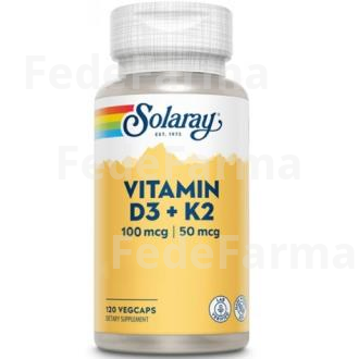 BIG VITAMIN D3 & K2 (MK7) 120CAP. SOLARAY