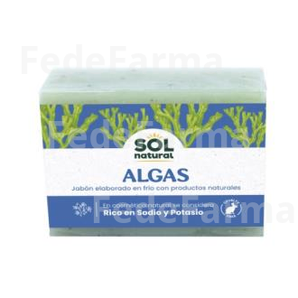 JABON EN PASTILLA DE ALGAS 100GR. SOLNATURAL