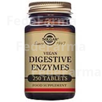 VEGAN ENZIMAS DIGESTIVAS 250COMP.MAST. SOLGAR