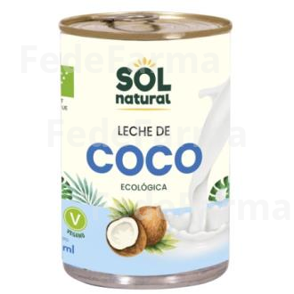 LECHE DE COCO PARA COCINAR 400ML. BIO SOLNATURAL