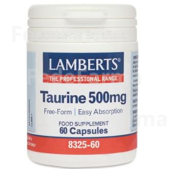 TAURINA 500 MG. 60 CAP. LAMBERTS