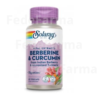 BERBERINE - CURCUMA 600MG. 60CAP. SOLARAY