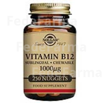 VITAMINA B12 CIANOCOBALAMINA 1000MCG 250COMP.MAST SOLGAR
