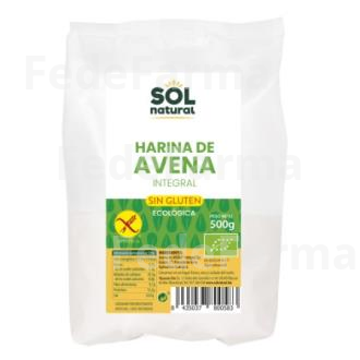 HARINA DE AVENA INTEGRAL 500GR. BIO SG SOLNATURAL