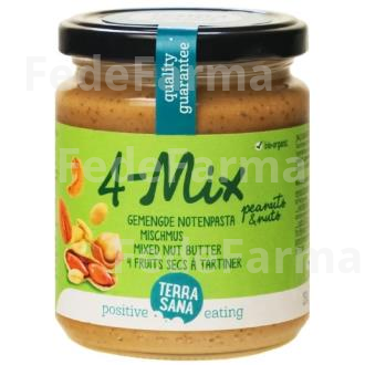 MIX 4 CREMA DE ANARCAR AVELLAN ALMENDRA CACAH 250G TERRASANA