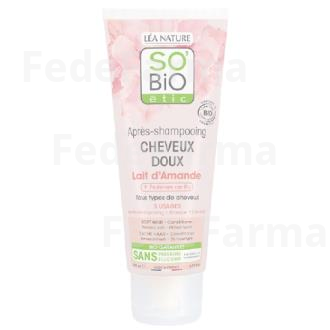 ACONDICIONADOR SUAVE LECHE ALMENDRAS 200ML. SO`BIO ETIC