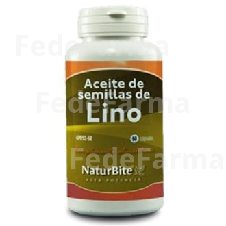 ACEITE DE SEMILLAS DE LINO 1000MG. 60CAP. NATURBITE