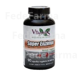 SUPERENZIMAS FORMULA VEGETARIANA 90CAP. VBYOTICS
