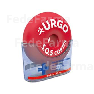URGO SOS CORTES BANDA 3M X 2,5CM URGO