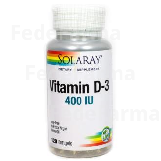 VIT. D3 400UI 120PERLAS SOLARAY