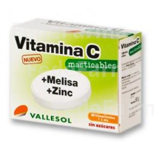 VALLESOL VIT.C MELISA ZINC 24COMP.MASTICABLE VALLESOL