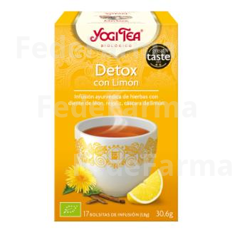 YOGI TEA DETOX CON LIMON 17INFUSIONES YOGI TEA