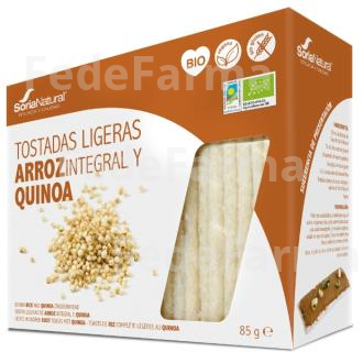 TOSTADAS DE ARROZ INTEGRAL Y QUINOA 85GR. BIO SORIA NATURAL