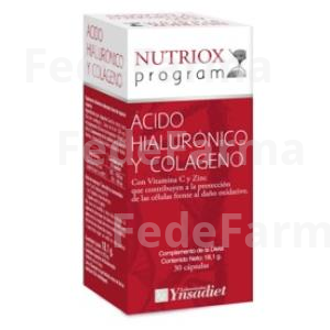 AC. HIALURONICO Y COLAGENO 30CAP. NUTRIOX