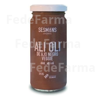 SALSA ALL I OLI NEGRO 240 ML. BIO VEGAN SESMANS