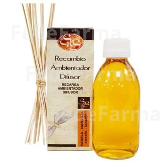 RECAMBIO AMBIENTADOR SYS CANELA-NARANJA 200ML+PALO SYS
