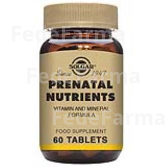 NUTRIENTES PRENATALES 60COMP SOLGAR
